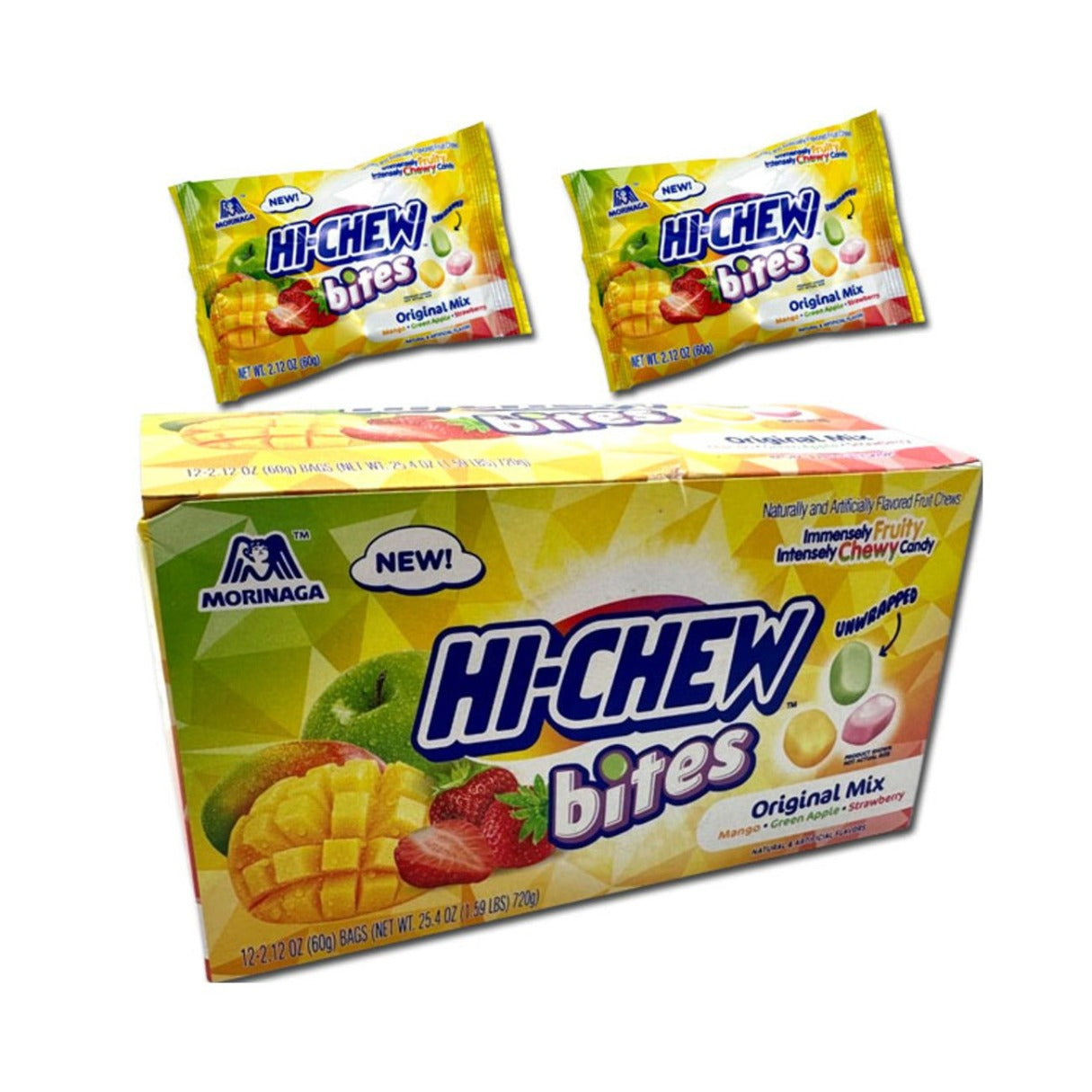 Hi Chew Bites Original Mix 2.12oz - 12ct