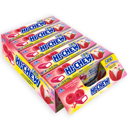 Hi-Chew Lychee & Raspberry 2-in-1 Chewy Candies 1.76oz 15ct