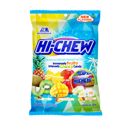 Hi Chew Tropical Mix Peg Bag 3.53oz -  6ct