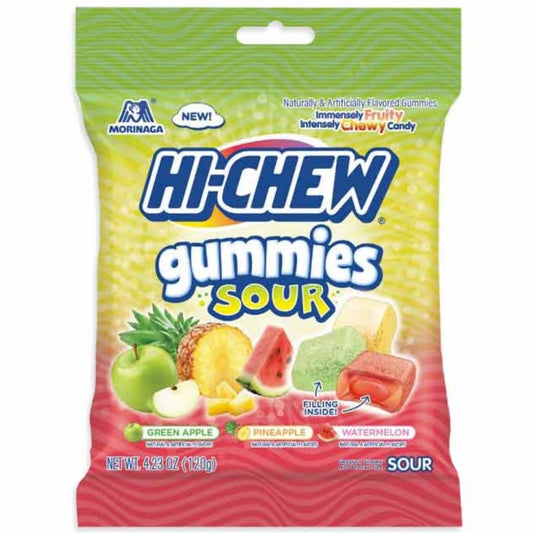 Hi Chew Gummies Sour Peg Bag 4.23oz - 9ct