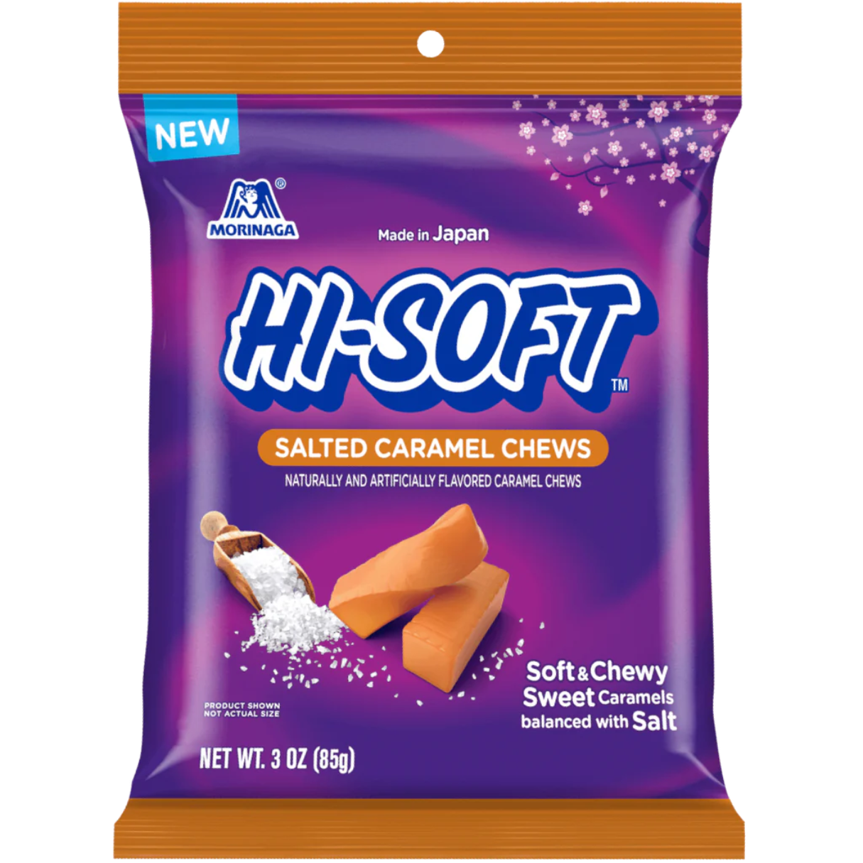 Hi Chew Hi-Soft Caramel Chews Peg Bag 3oz - 6ct