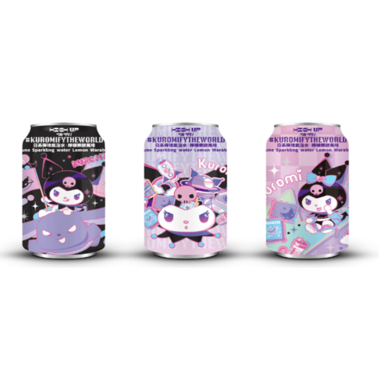 High Up Kuromify The World Sparkling Water – Lemon 330ml - 24ct