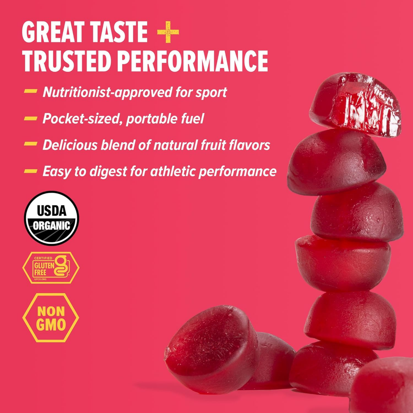 Honey Stinger Classic Cherry Blossom Energy Chews 1.8oz 12ct