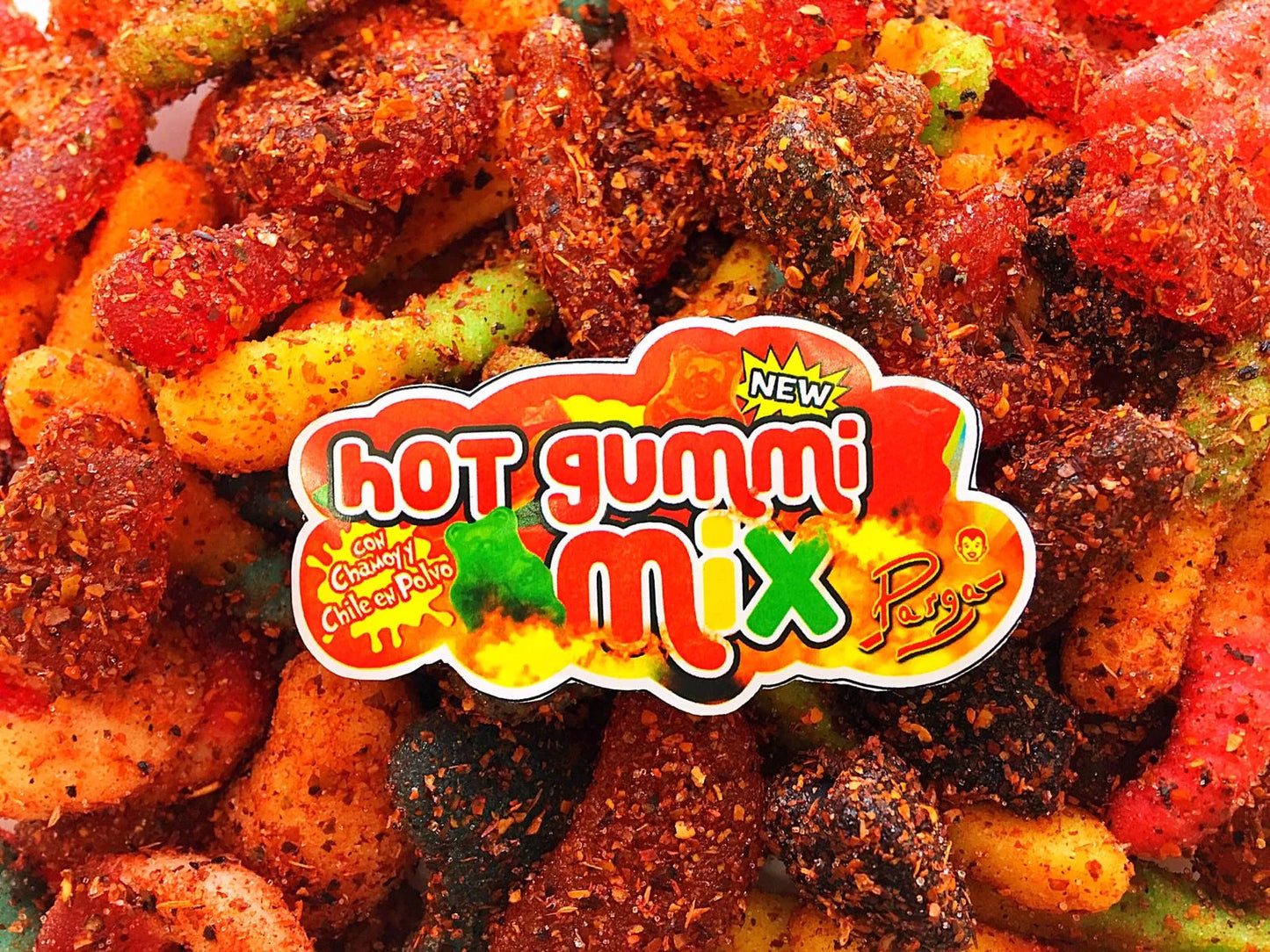 Parga Hot Gummy Mix Cup 16oz - 24ct