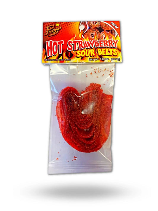 Parga Hot Strawberry Sour Belts 3.4oz - 20ct