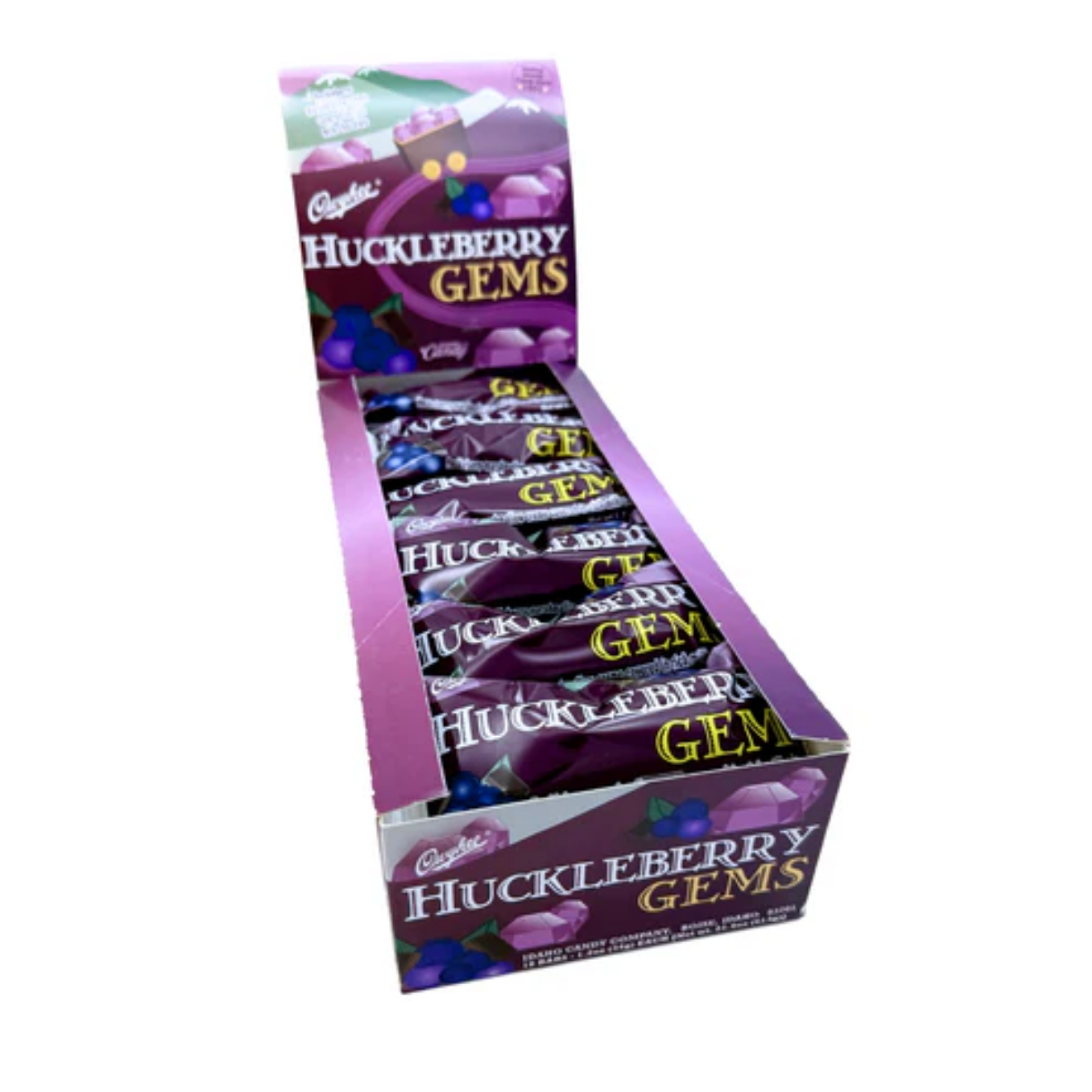 Huckleberry Gem Chocolate Bars 1.2oz - 18ct