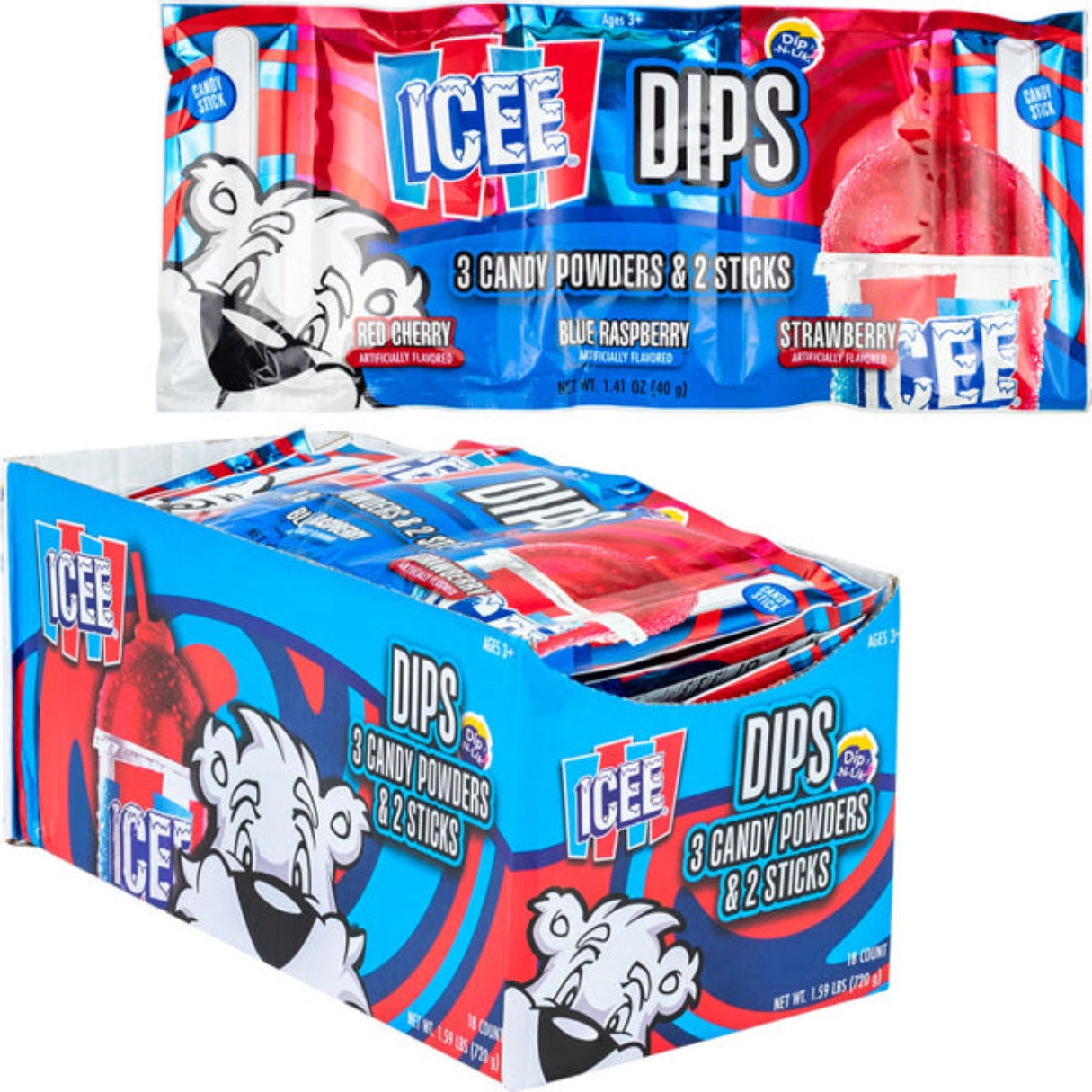Koko's ICEE 3pk Dips Candy 1.41oz - 216ct