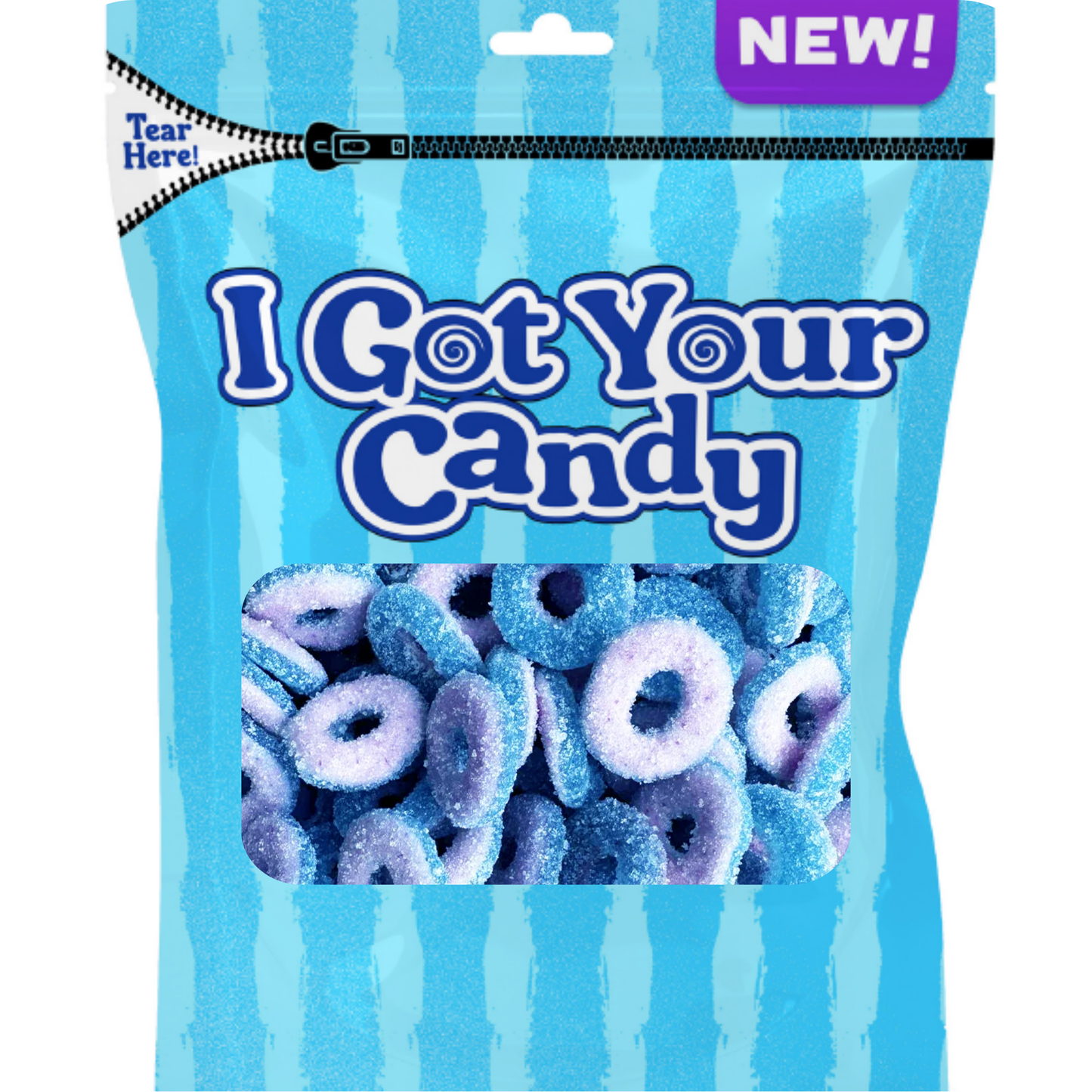 IGYC Swedish Fizzy Gummy Rings 6oz 12ct