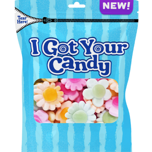 I Got Your Candy Swedish Happy Flower Gummies Peg Bag 6oz 12