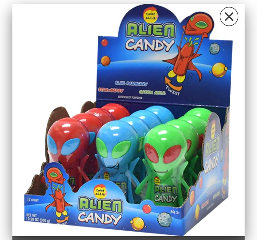 Alien Twist & Lick Candy 10.58oz - 96ct – I Got Your Candy