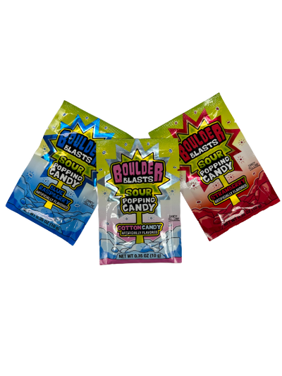 Koko's Boulder Blasts Strawberry Sour Popping Candy  0.35oz - 192ct