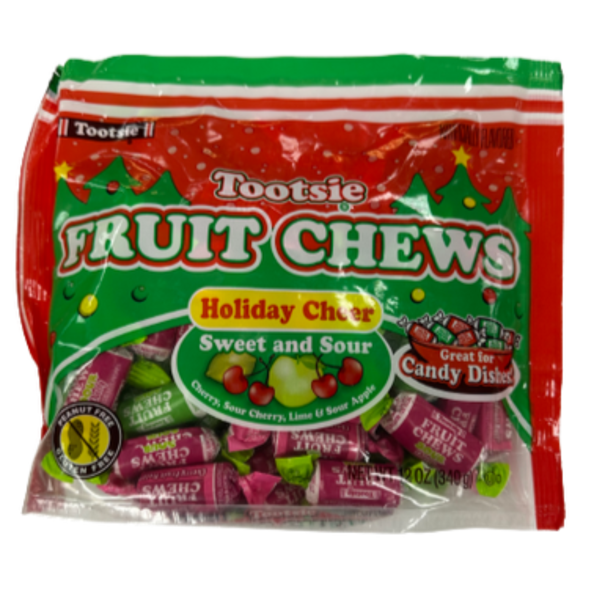 Tootsie Holiday Cheer Fruit Chews 12oz - 12ct