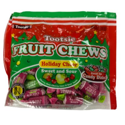 Tootsie Holiday Cheer Fruit Chews 12oz - 12ct