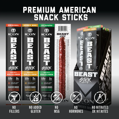 Icon Meats Beast Stick Original 1.7oz 6ct