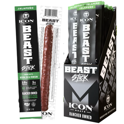 Icon Meats Beast Stick Jalapeño 1.7oz 6ct
