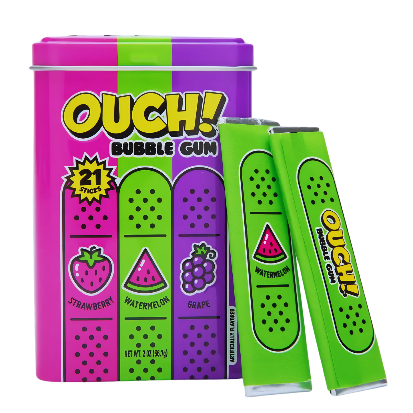 Ouch Gum Tin 21pc 2oz 12ct