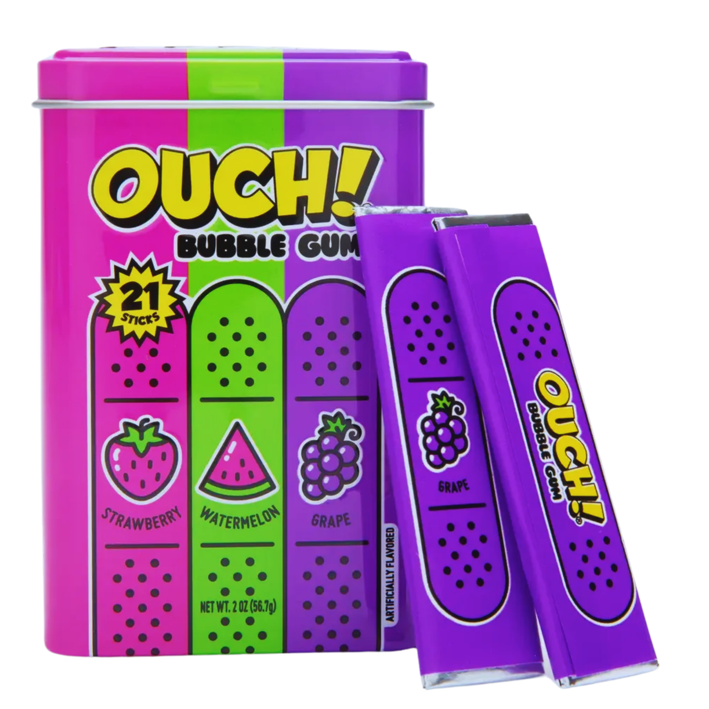 Ouch Gum Tin 21pc 2oz 12ct