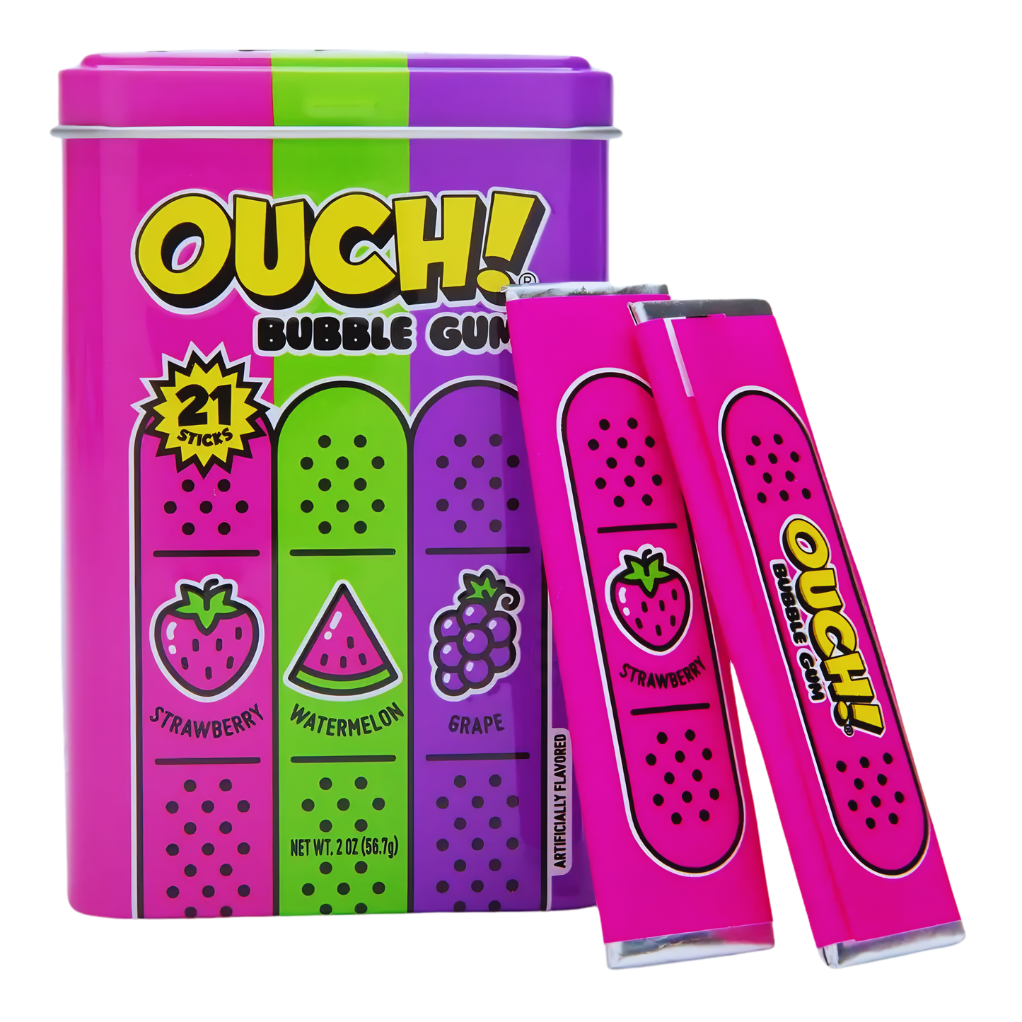 Ouch Gum Tin 21pc 2oz 12ct