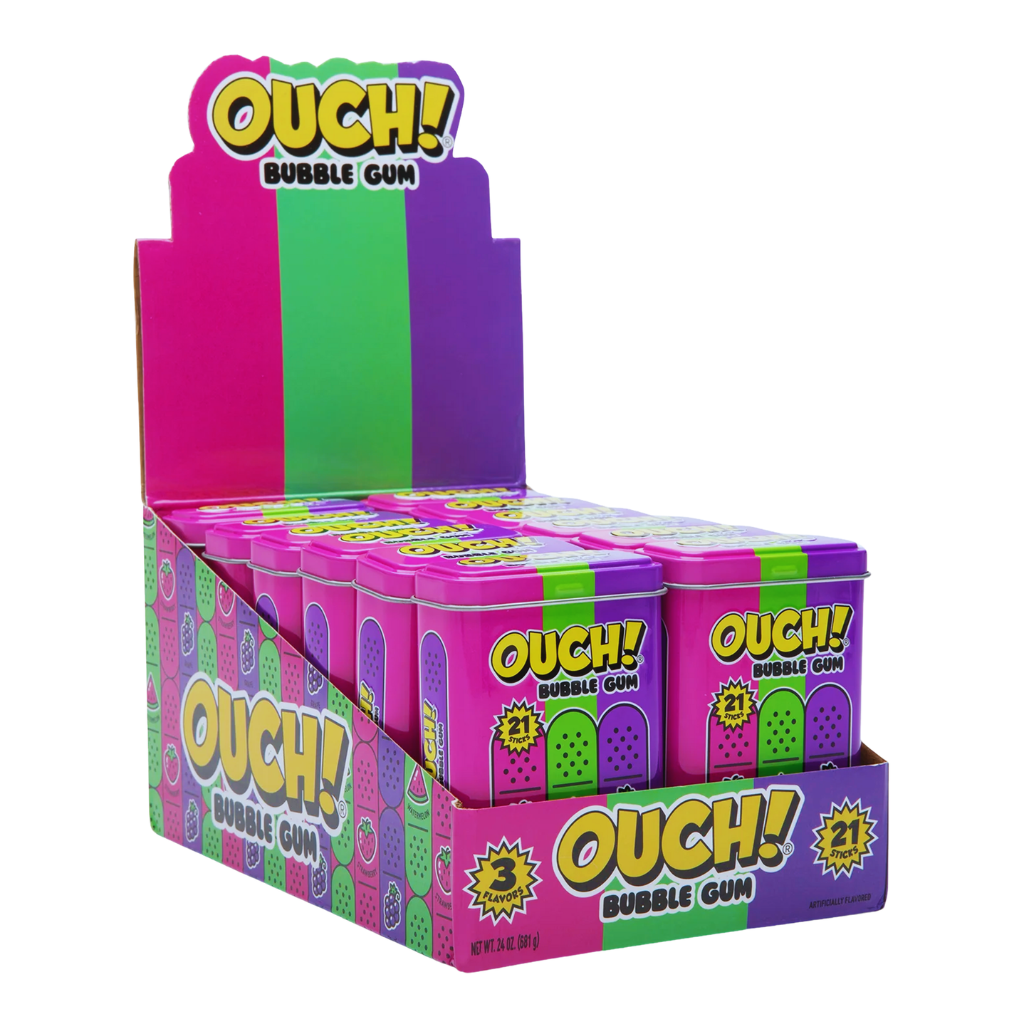 Ouch Gum Tin 21pc 2oz 12ct