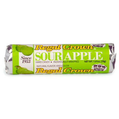 Regal Crown Sour Apple Rolls 1.01oz 24ct