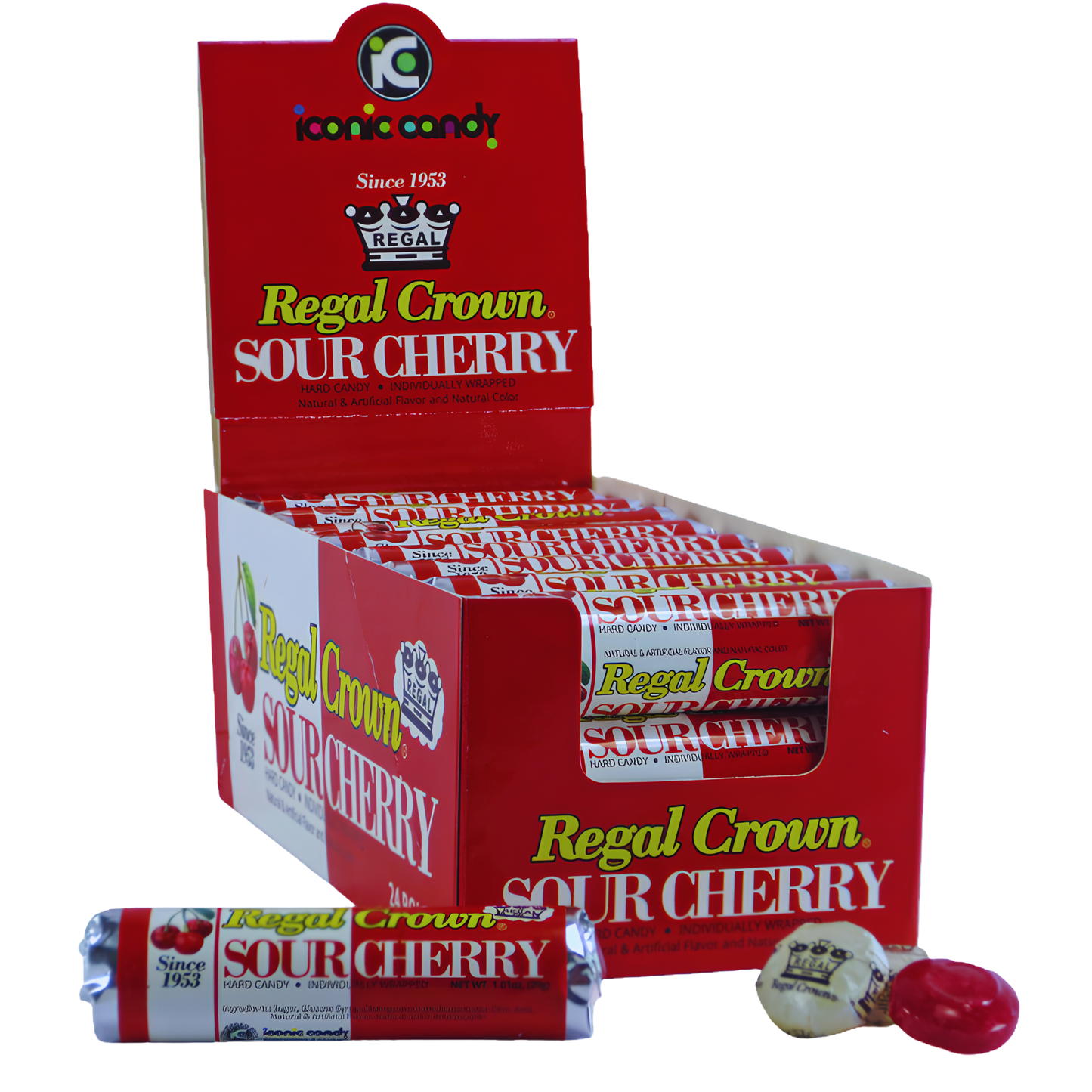 Regal Crown Sour Cherry Rolls 1.01oz 24ct