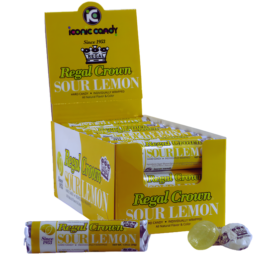 Regal Crown Sour Lemon Rolls 1.1oz (UK) - 24ct