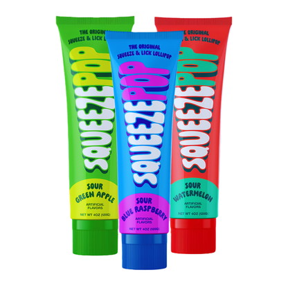 Squeeze Pop Assorted 4oz 12ct