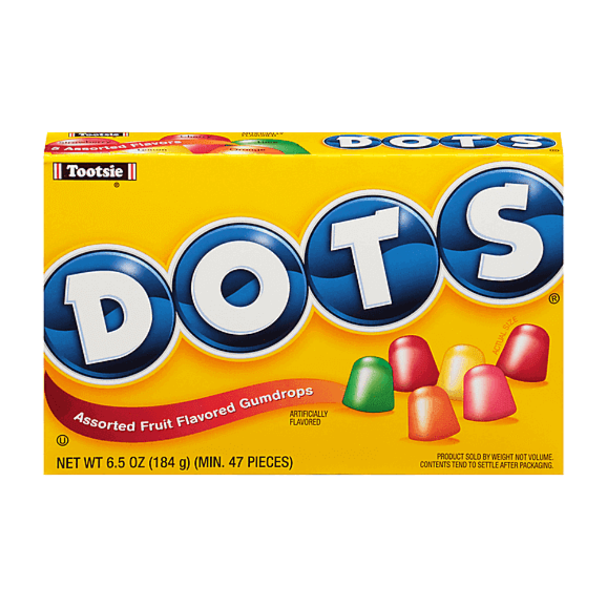 Dots Gumdrop Candy Theater Box 6.5oz - 12ct