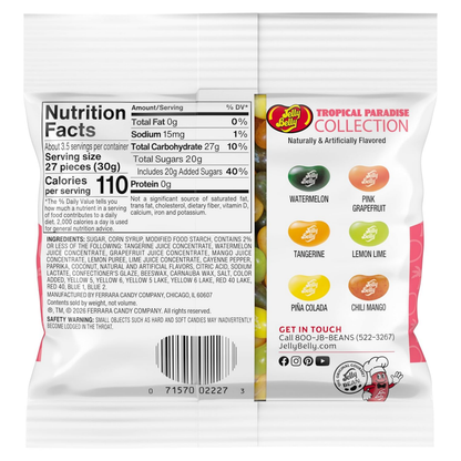 Jelly Belly Tropical Paradise Jelly Beans 3.5oz 12ct
