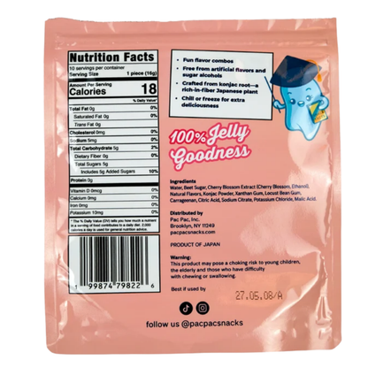 Juicy Chewy Jellies Cherry Blossom Peg Bag 5.64oz 12ct
