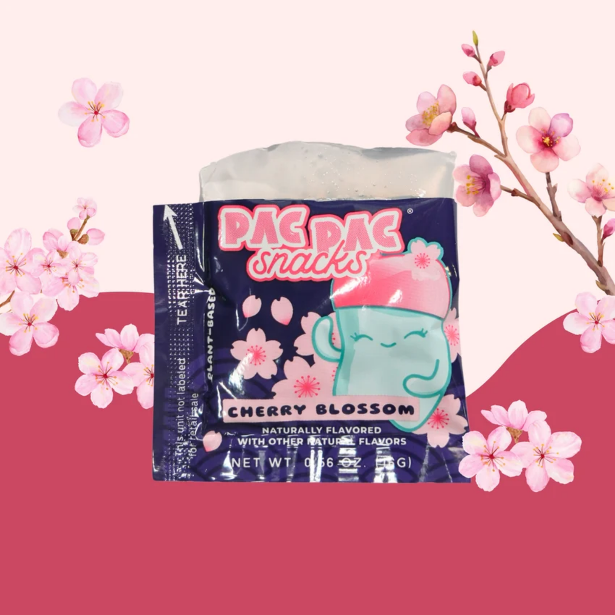Juicy Chewy Jellies Cherry Blossom Peg Bag 5.64oz 12ct