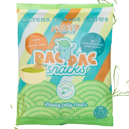 Juicy Chewy Jellies Macha Peg Bag 5.64oz 12ct