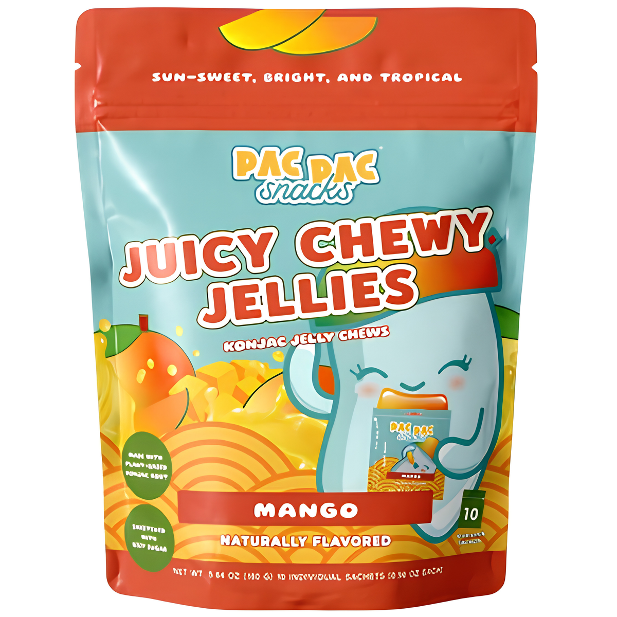 Juicy Chewy Jellies Mango Peg Bag 5.64oz 12ct