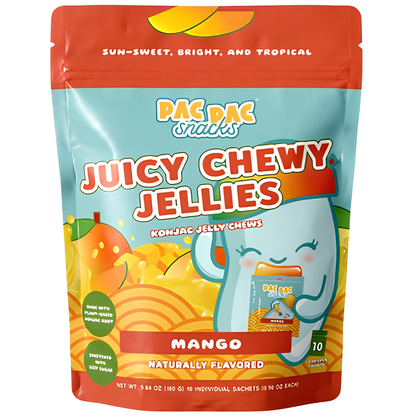 Juicy Chewy Jellies Mango Peg Bag 5.64oz 12ct