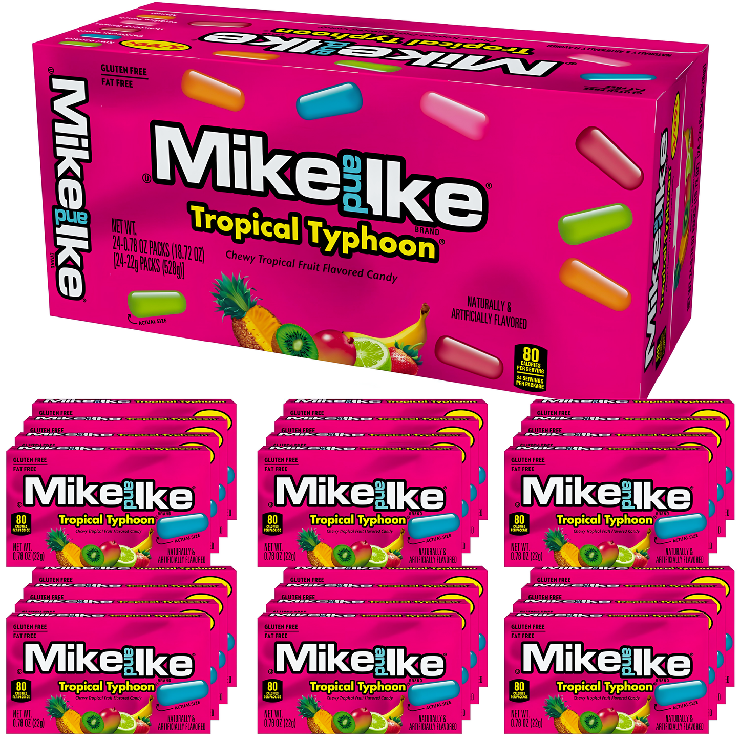Mike and Ike Tropical Typhoon 18.72oz 24ct