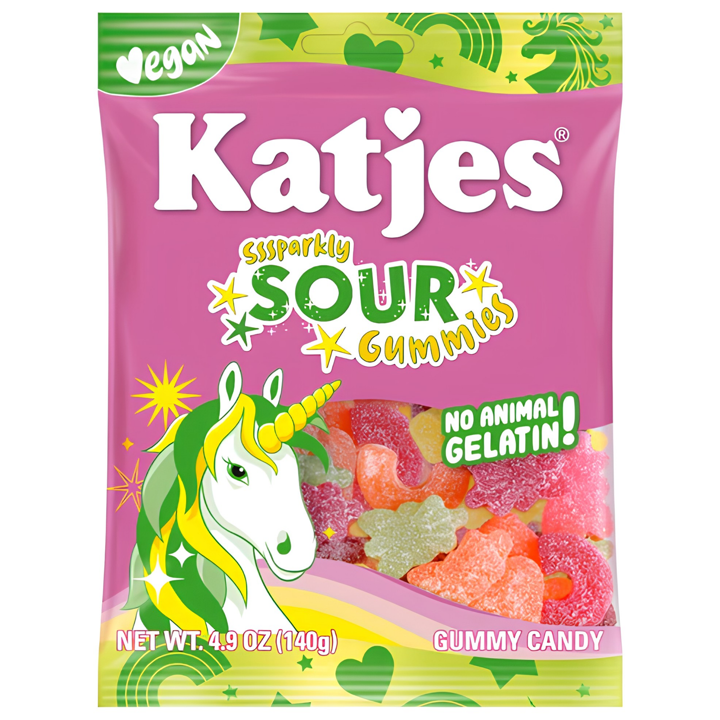 Katjes Sssparkly Sour Gummies 4.9oz 15ct