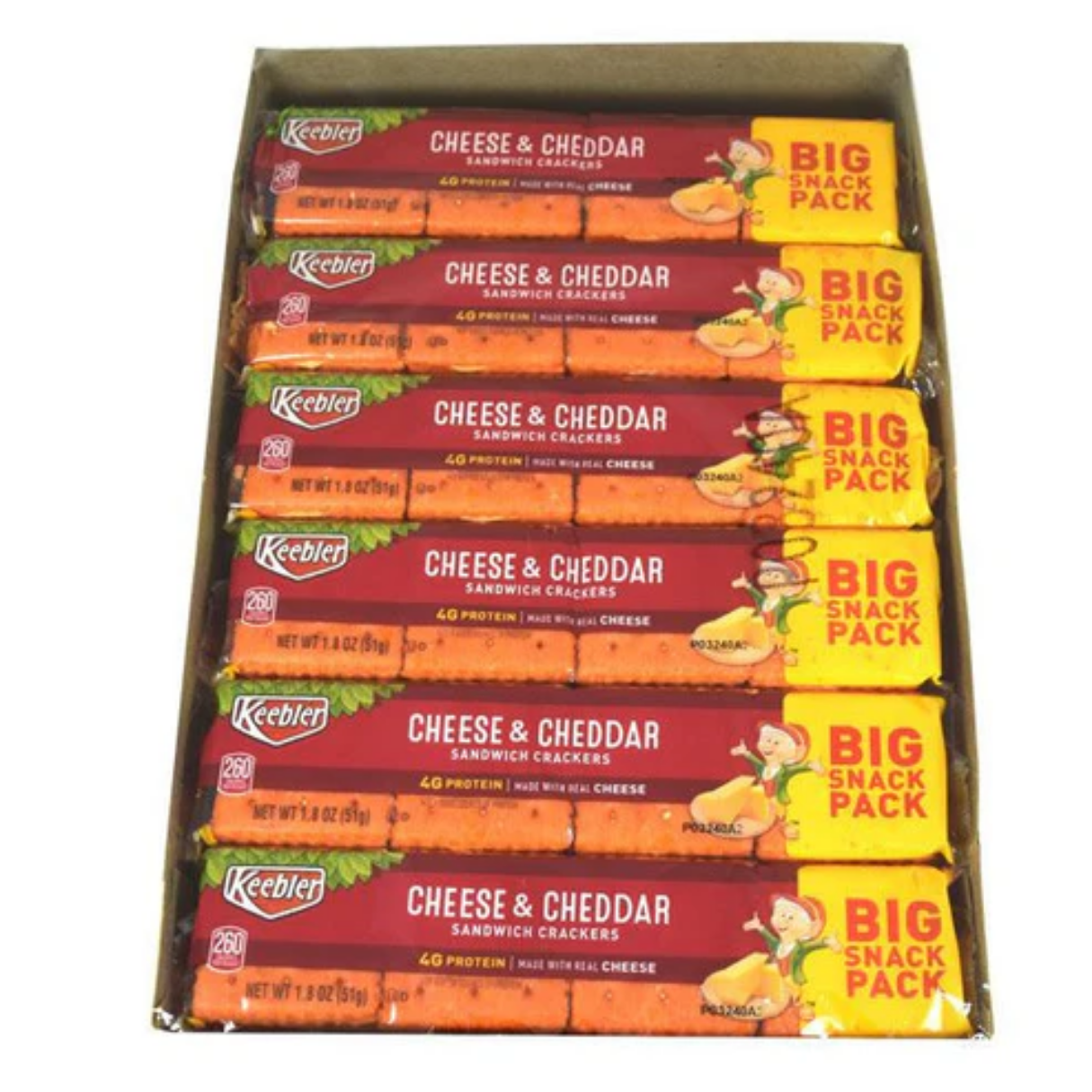 Keebler Cheese & Cheddar Crackers Big 1.8oz 12ct