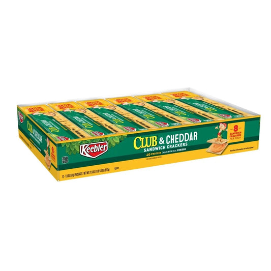 Keebler Club Cracker & Cheddar Big 1.8oz - 12ct