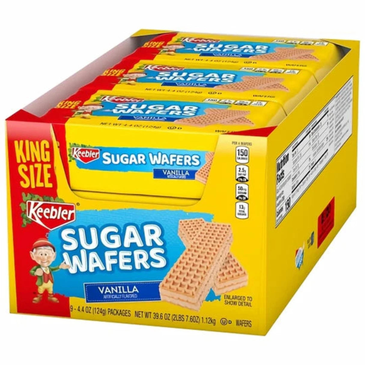 Keebler King Size Vanilla Sugar Wafers 4.4oz - 9ct