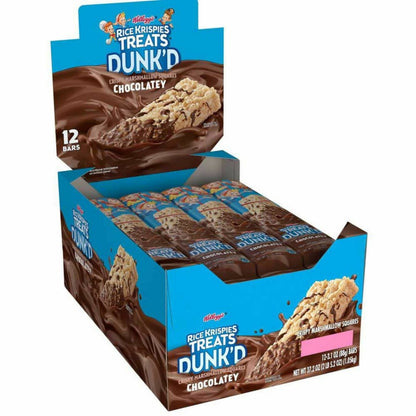 Kellogg's Rice Krispies Treats Chocolately Original Dunk'd Bars 3.2oz - 12ct