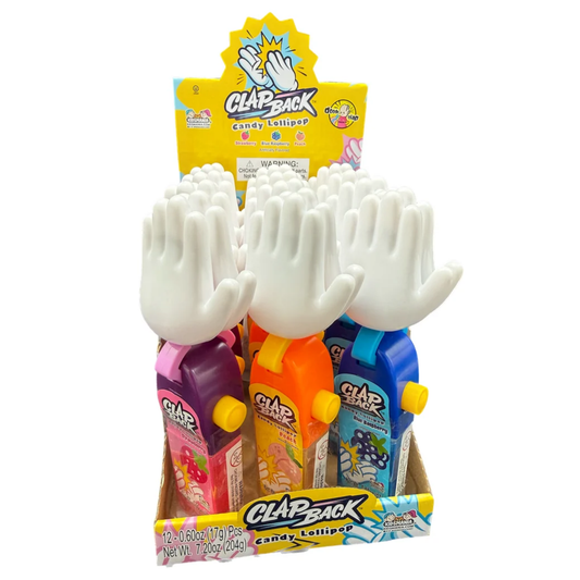 Kidsmania Clap Back Lollipop Candy .60oz 12ct