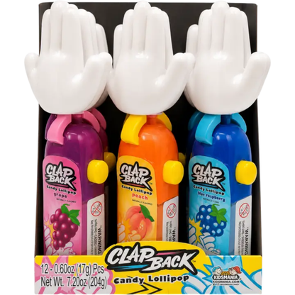 Kidsmania Clap Back Lollipop Candy .60oz 12ct