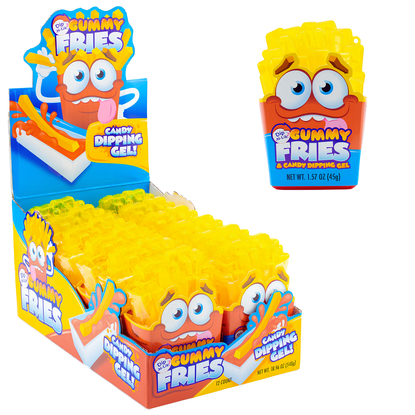 Koko's Gummy Fries Dip-N-Lik 1.57oz 12ct