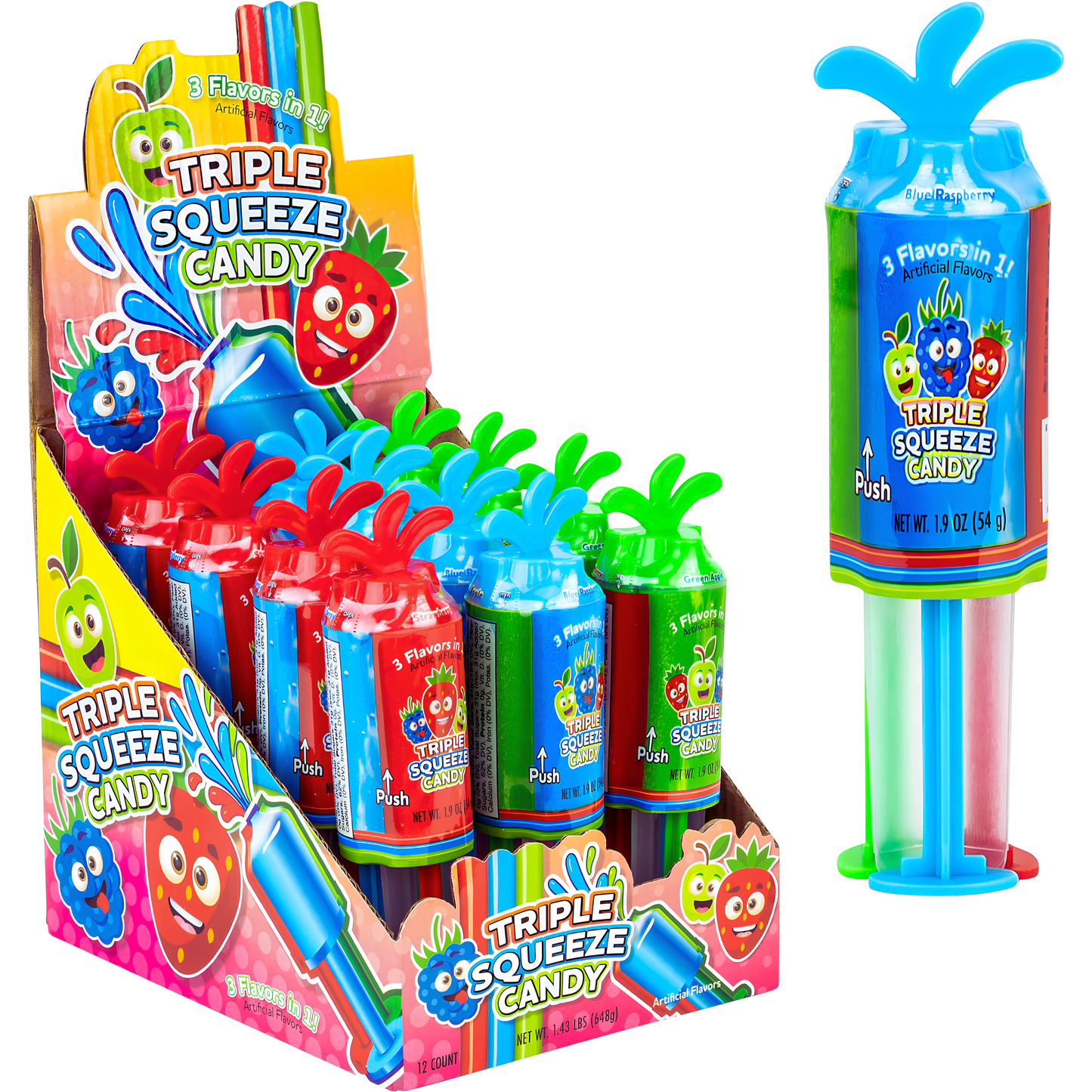 Koko's Tripple Squeeze Candy 1.9oz 8ct