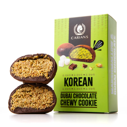 Carians Korean Dubai Chocolate Chewy Cookie 2.54oz 12ct