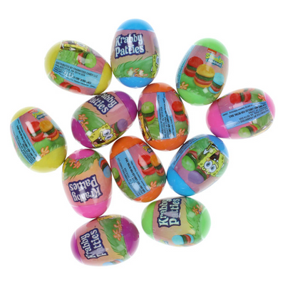 Krabby Patties Gummies Plastic Eggs 4.44oz - 12ct