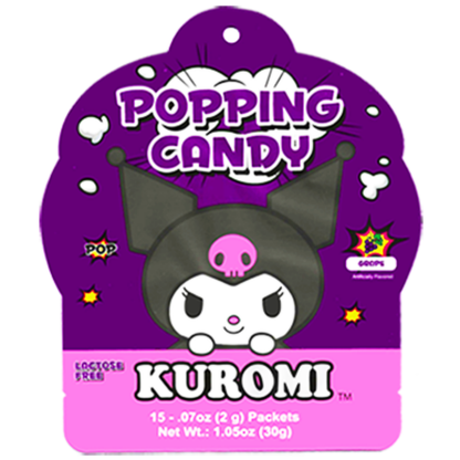 Kuromi Popping Candy Grape Flavor 1.05oz 48ct