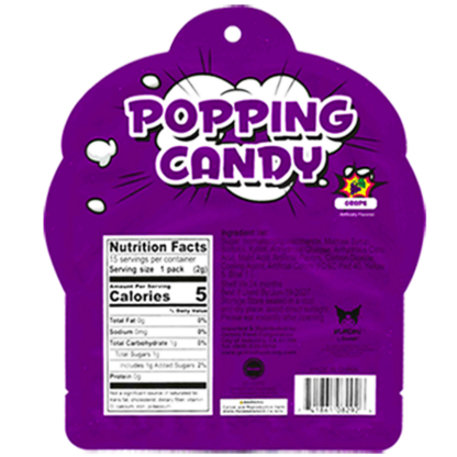 Kuromi Popping Candy Grape Flavor 1.05oz 48ct
