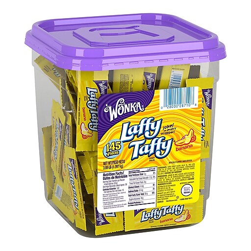 Laffy Taffy Chews Banana 3.06lb - 145ct