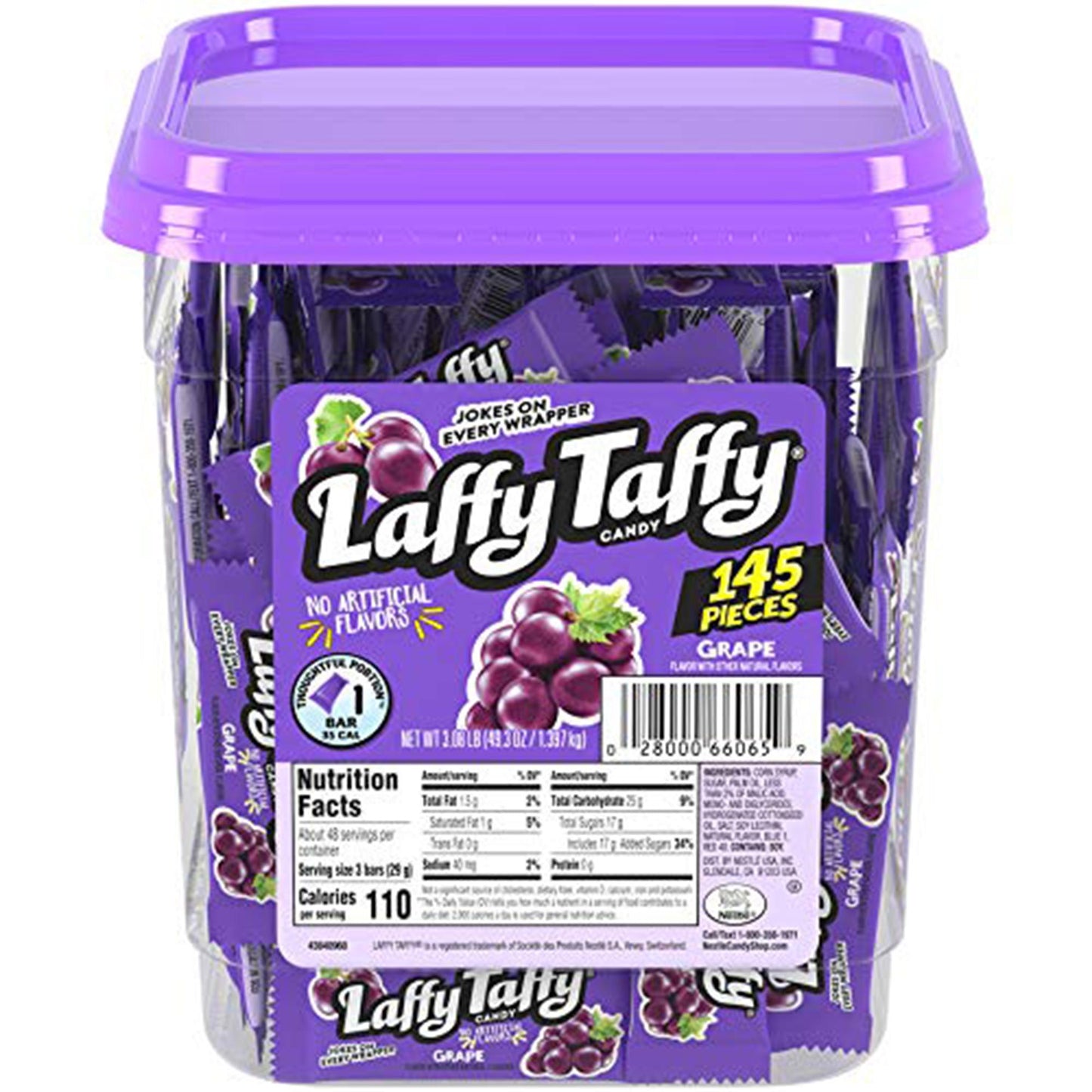 Laffy Taffy Chews Grape 49.2oz - 145ct